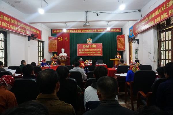 Đại hội đại biểu Hội Nông dân xã Sơn VĨ, nhiệm kỳ 2023 - 2028