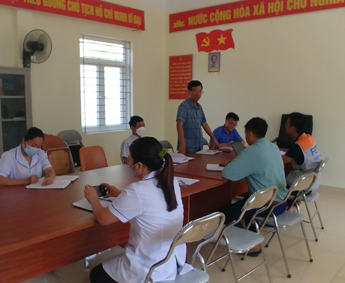 Ngày 18/9/2023, Đoàn công tác Cục y tế dự phòng – Bộ y tế kiểm tra, giám sát bệnh Bạch hầu tại xã Sơn Vĩ.